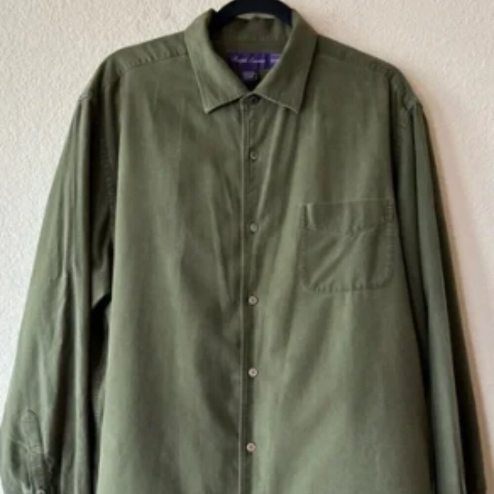 Ralph Lauren Purple Label‎ Men’s Button Down 100% Cotton XL